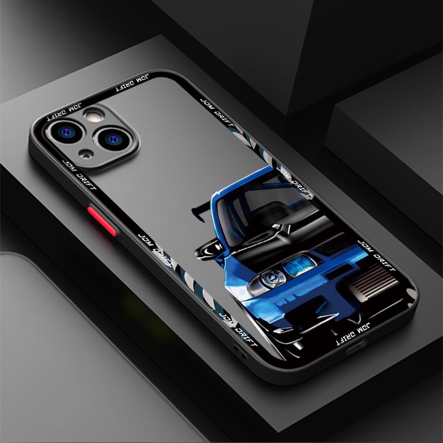 

Soft Cover Case for iPhone 7 8 XS Max 15 16 17 14Plus 12 13 11 Pro Max 13 Mini Japanese Drift Car iPhone17