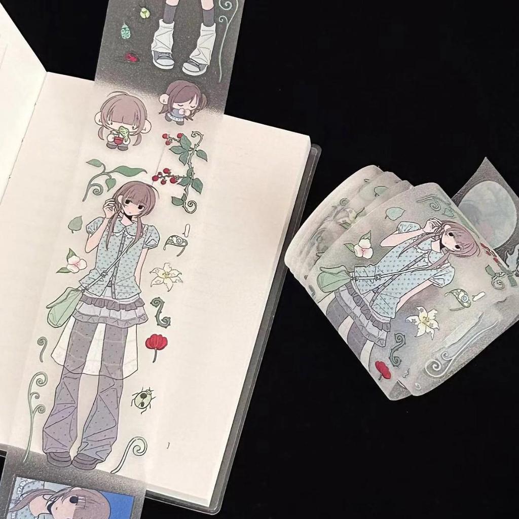 Whimsical Underwater People Sticker Journal Collection: Sample Inner Page Material M5 A7