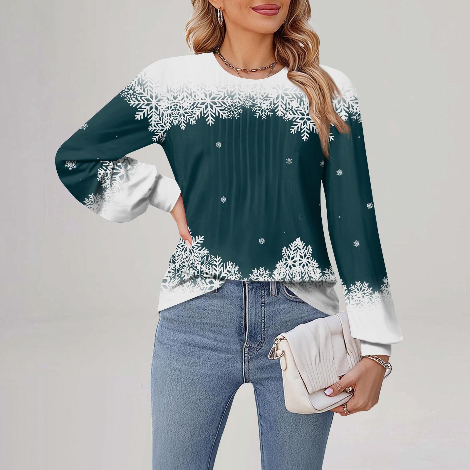 

Женские футболки с длинным рукавом, плиссированные, повседневные, с круглым вырезом, топы, блузки XXL тёмно-синий