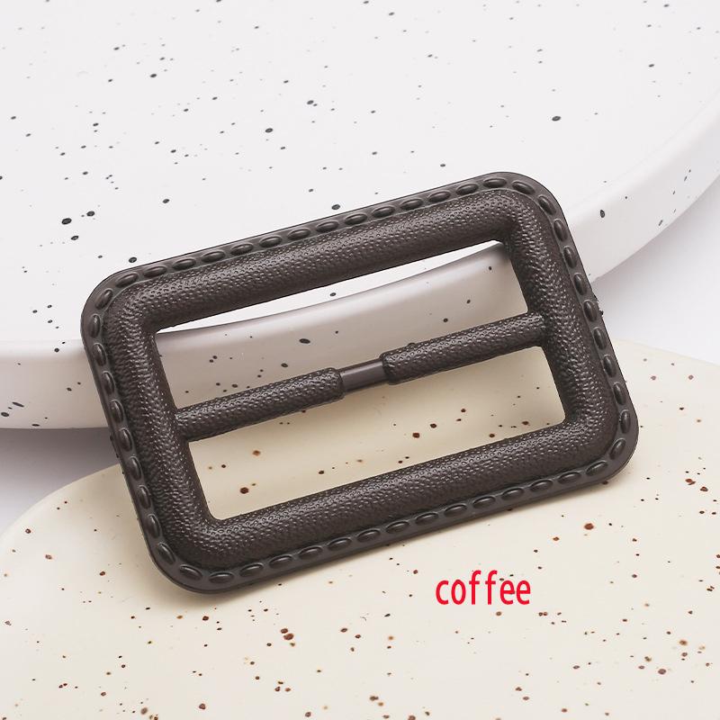 

10 шт./лот 3-5 см высококачественная ветровка пальто ремень пуговица черный кофейный прямоугольный пластиковый ремень пряжка аксессуар 50mm