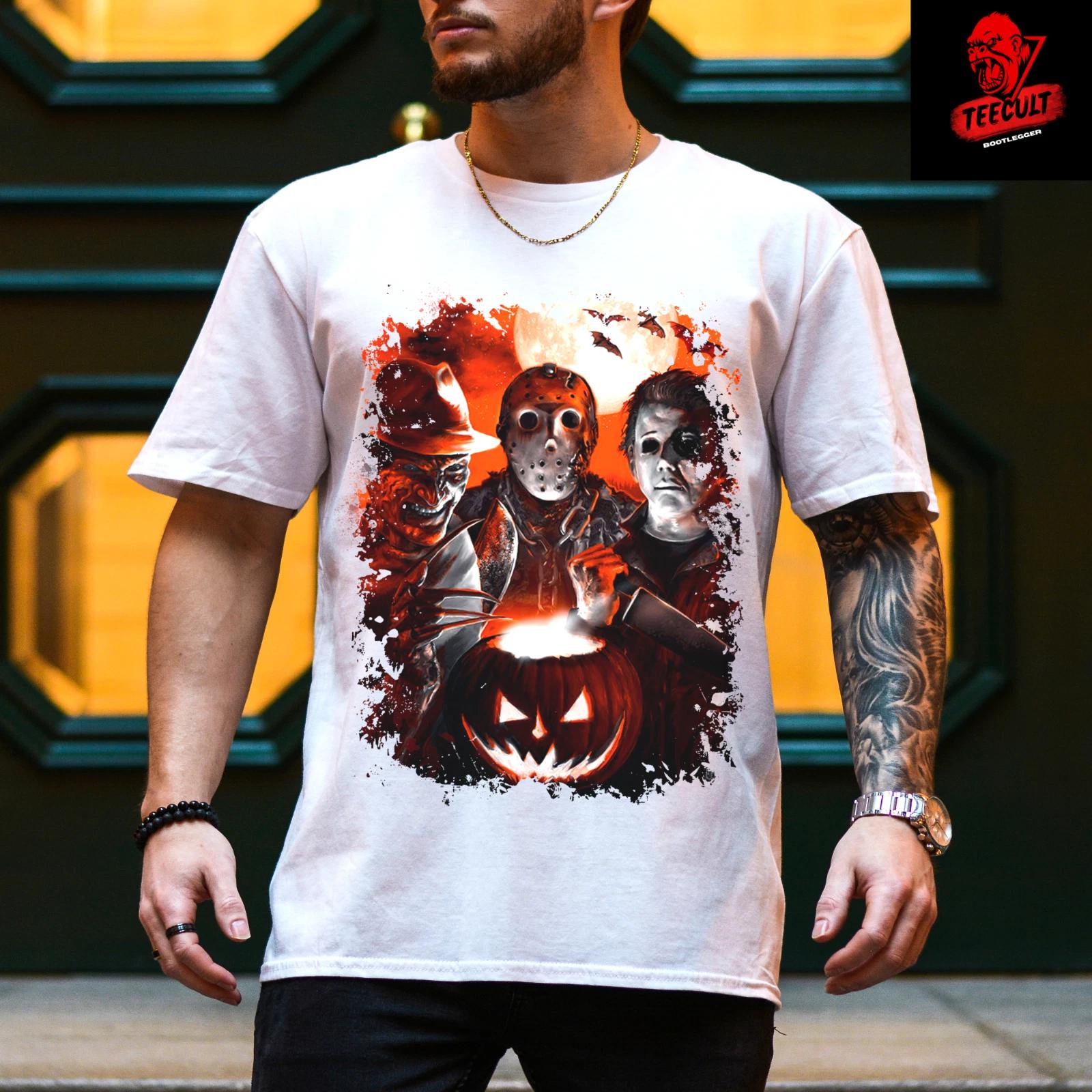 Men s and Women s T-shirts Jason Voorhees | Michael Myers | Freddy Krueger Halloween Horror M