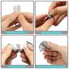 Portable Mini Nail Clippers Multi-functional Lightweight Nail Trimmers Stainless Steel Folding Keychain Nail Clipper Daily Carry