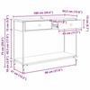 Console Table Black Oak Effect 100 X 34.5 X 75 Cm