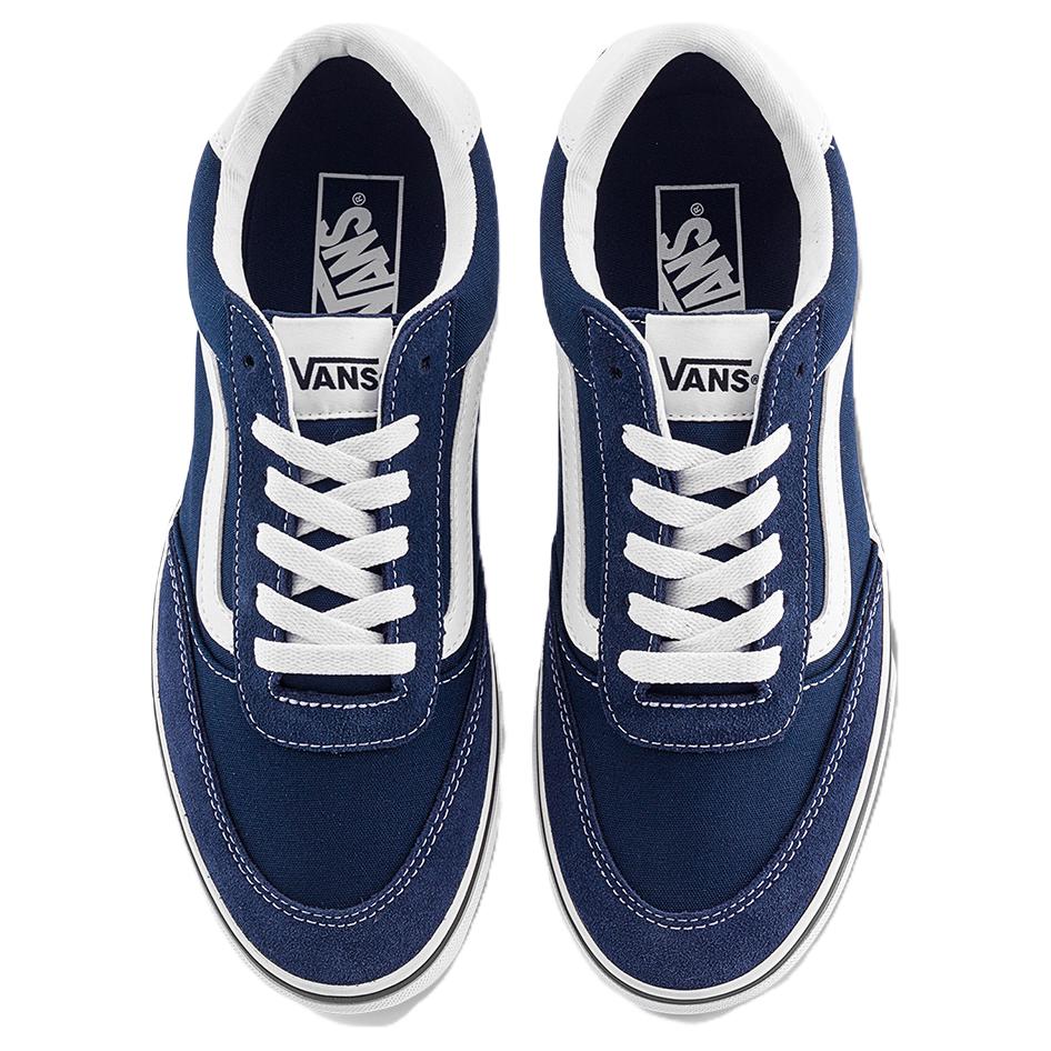 New Vans Brooklyn LS Abrasion Resistant Low Top Skateboard Shoes Men's Blue VN000D7QLKZ