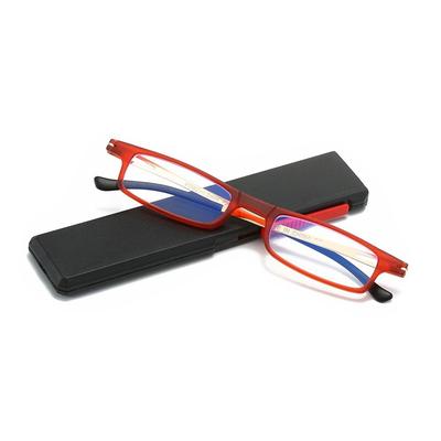 Blaulichtblockierende Anti-Blaulicht Lesebrille Faltbar Mit Brillenetui Weitsichtigkeit Brille Ultraleicht Tragbar
