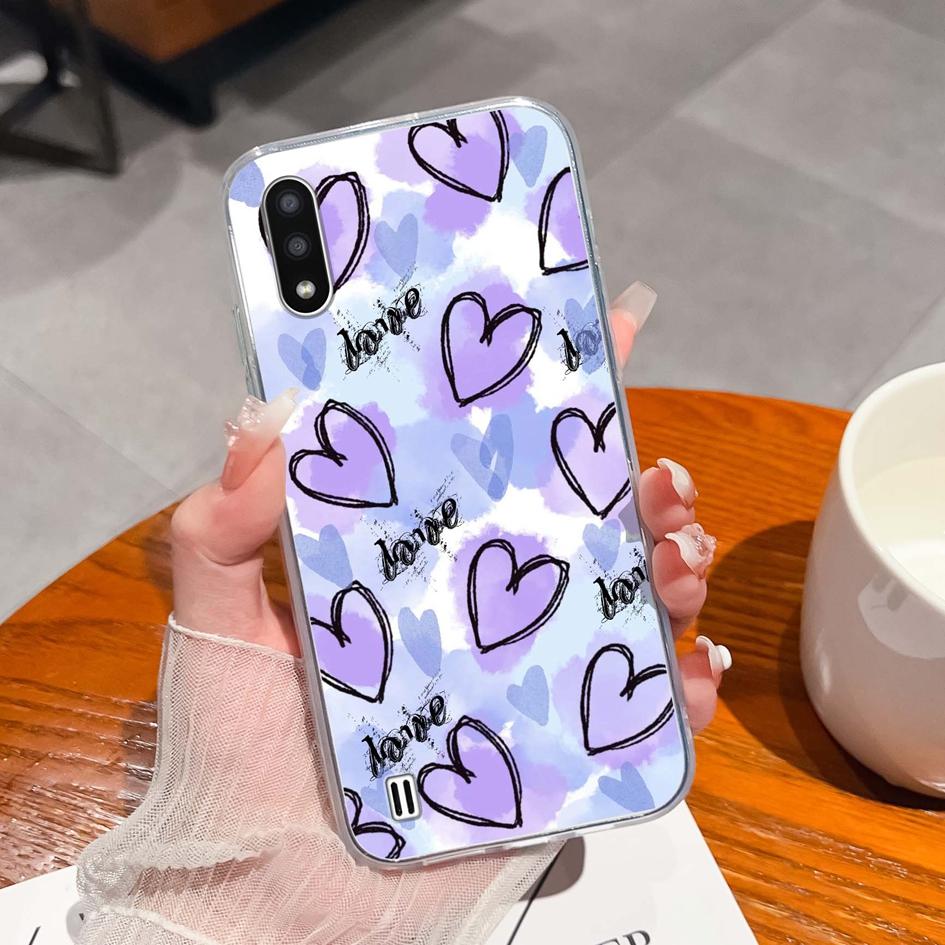 New Cases For Samsung A01 A02 A02S A03 Core A04 A04E A10 A10E A10S A11 A12 A13 A14 A21 A22 New Pink Wings Pattern Silicone High Shockproof For Samsung