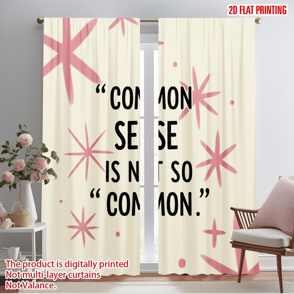 

2pcs 2D flat printing Curtain Floral_a Fabric Without Electricity Holiday Decorations for Bedroom Office Living Room Home Decor 52.50×116.00 CM 2pcs