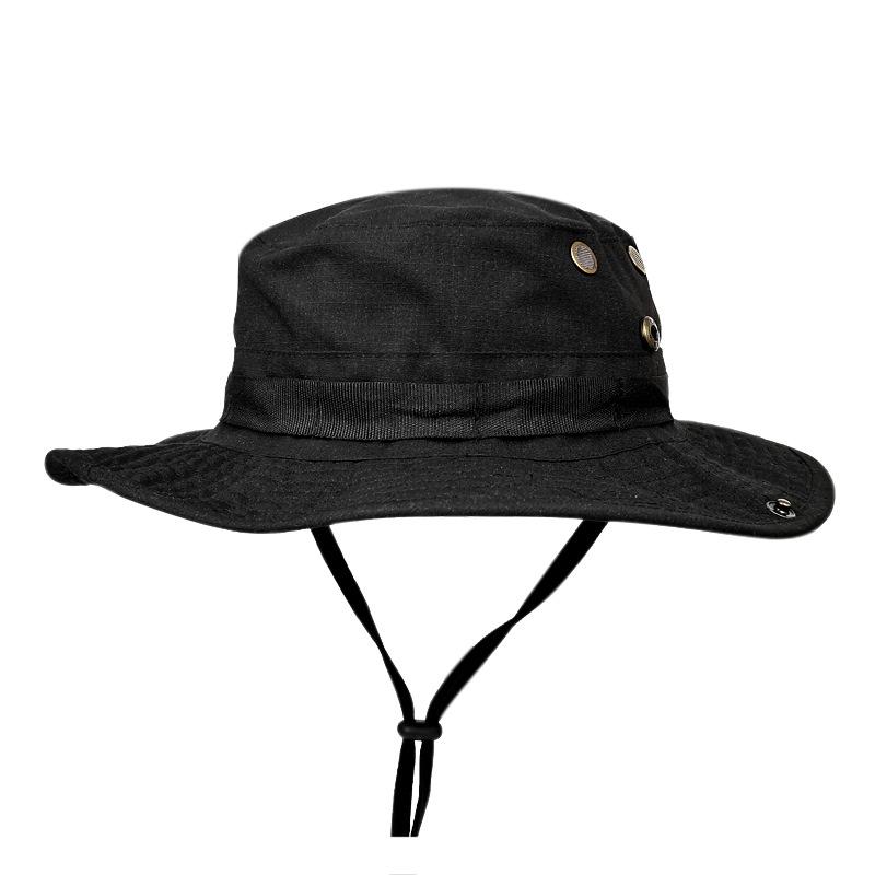 Adjustable Camo Safari Bucket Fishing Boonie Hat Camo Camouflage Boonie Hat With String