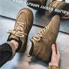 Snow Boots Men's Winter Fur Integrated Fleece Thickened Warm High-top Thick-soled Outdoor Fur Retro Cotton Shoes