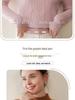 Women's Cable Knit Cashmere Pullover - Thick Half-High Neck Solid Color Sweater for Autumn/Winter