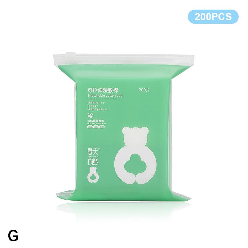 Makeup Wet Cotton Pads For Face Stretchable Bandage Tear Mask Paper Towel Hydrotherapy Hydration Cotton Sheet 200Pcs