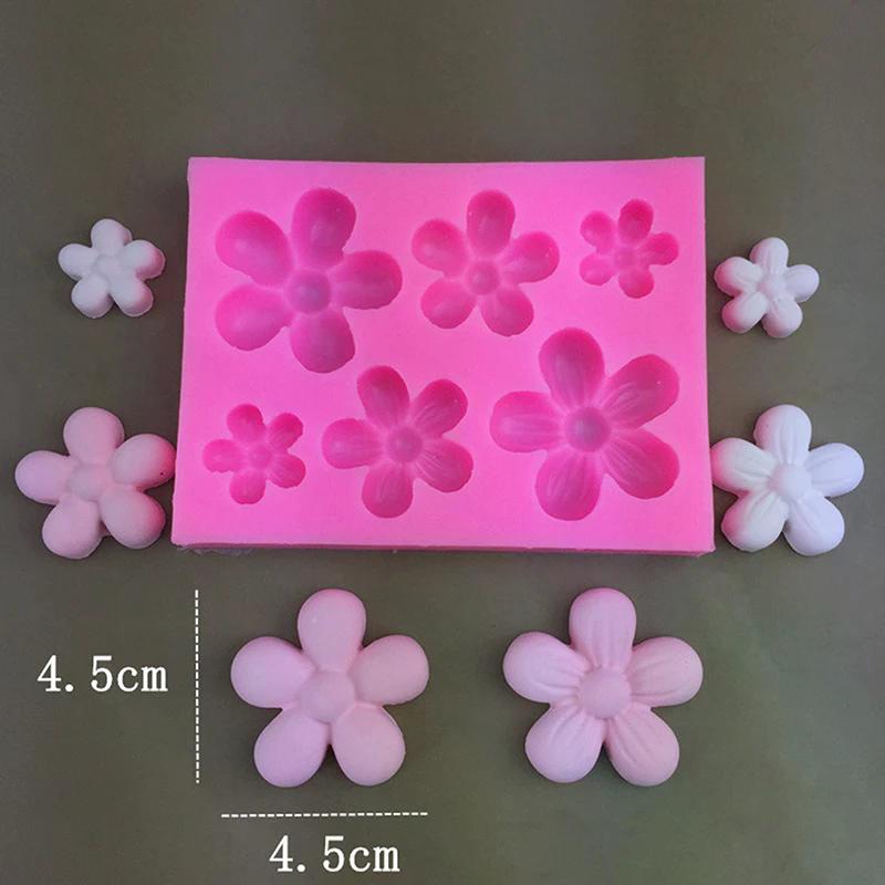 Blumen Kirschblüten Silikonformen DIY Fondant Kuchen Dekorationswerkzeuge Harz Ton Schokoladenformen Küchen Backform