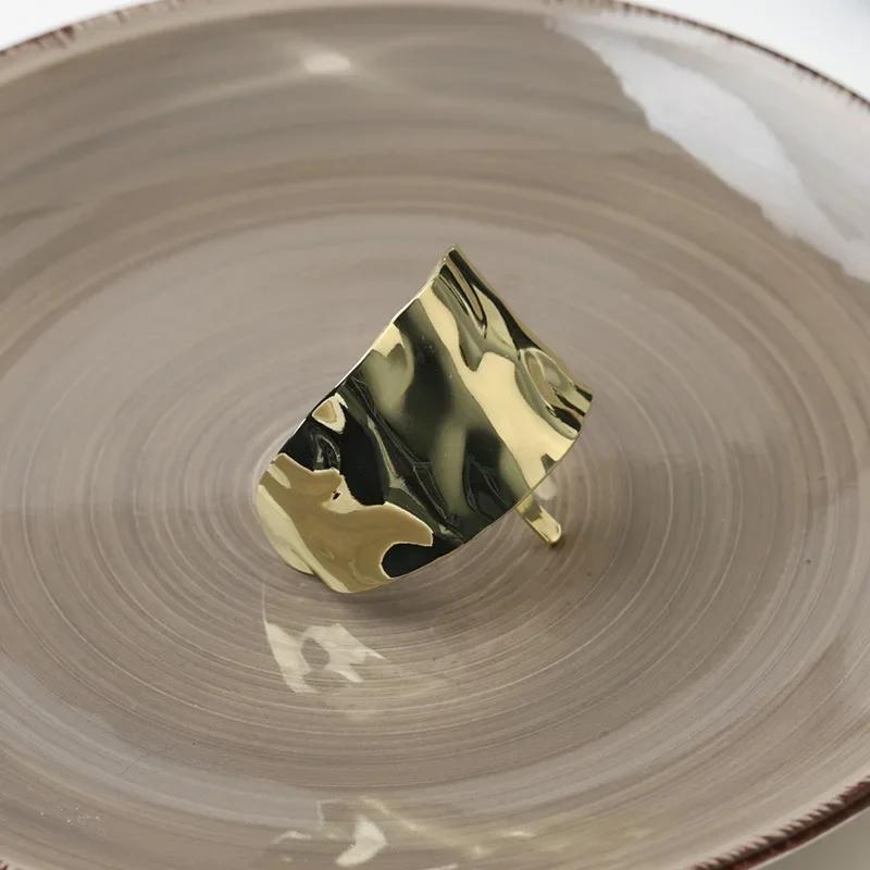 Koreanische Metall Unregelmäßige Konkav-Konvexen Lava Einsatz Haarnadel für Frauen Retro Hochwertige Pferdeschwanz Halter Haarnadel Kopfschmuck