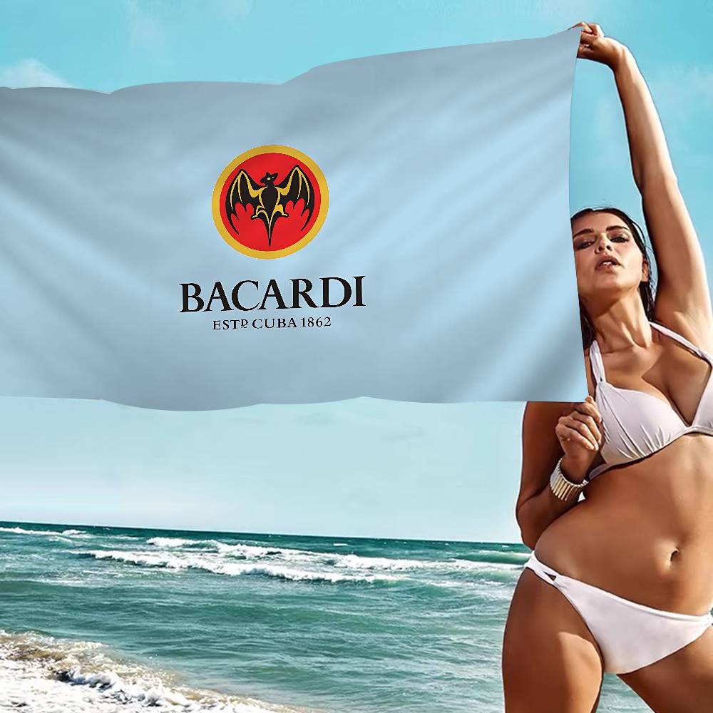 Vampire Bat B-Bacardis Microfiber Blanket Quick Drying Beach Towels Oversized Printing Super Absorbent Pool Towel Blanket