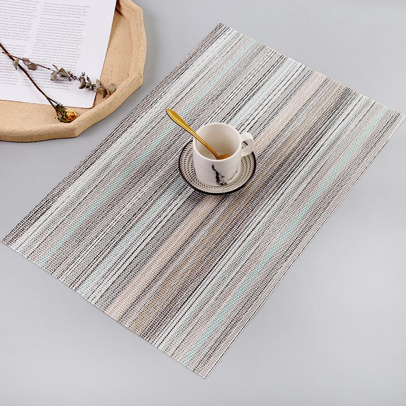 

1 шт. тканый ПВХ-салфетка, термостойкий коврик для стола, можно мыть без выцветания, подходит для обеденного стола, кухни 30x45 см 45x30cm