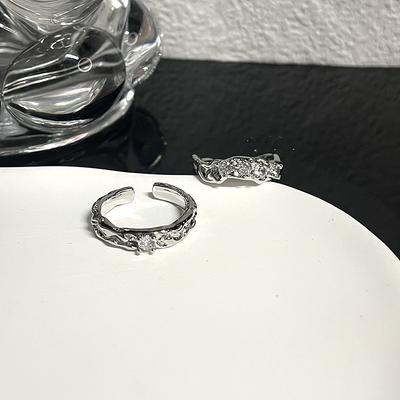 Light Luxury Niche Design Sense Opening High-End Sense Ring Women'S Fashion Personality Exquisite Index Finger Ring Couple Ring