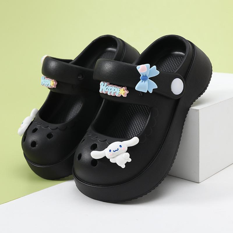 Sandalias de Verano Crocs de Dibujos Animados Transpirables para Niñas con Suela Suave Antideslizante de Eva