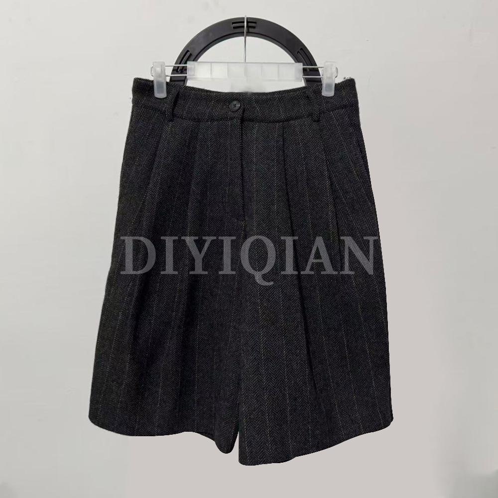 

DIYIQIAN Шорты в корейском стиле с высокой посадкой, свободные, с широкими штанинами, с цветными блоками M серый