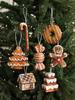 Nordic Christmas Gingerbread Man & Snow House Ornaments Set: Star, Pendant, Figurine for Tree Décor