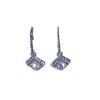Stylish Square Zircon Earrings for Women - European and American Design