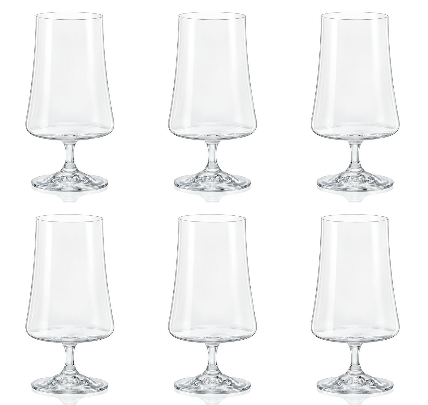 

Bohemian Glass XTRA Glass Beer Glasses, Set of 6, 380ml, Dishwasher Safe, Crystallex, 40862-380-6