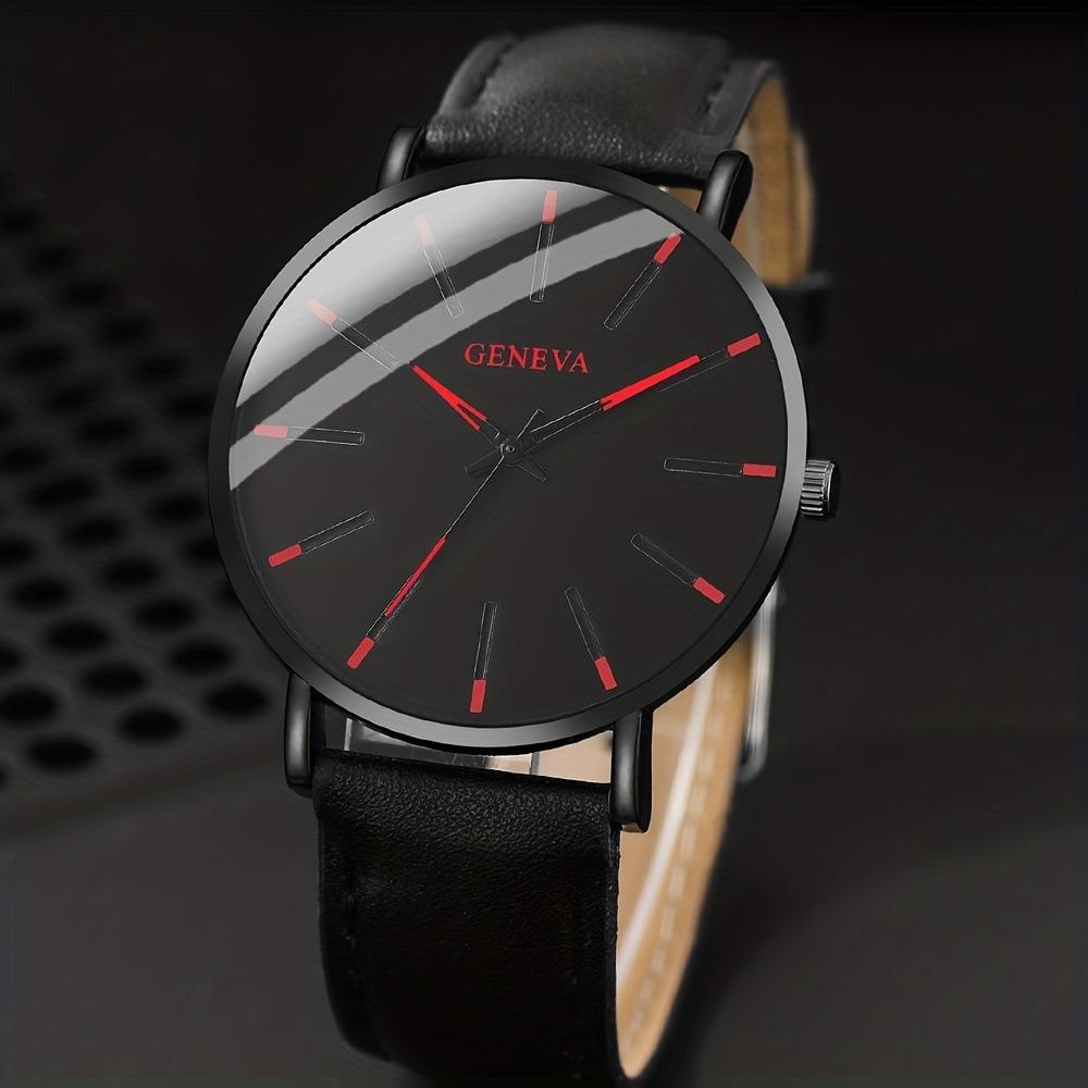 3-Piece Set Watch Necklace Bracelet Men'S Watch Belt Watch Quartz Watch Fashion Men'S Set