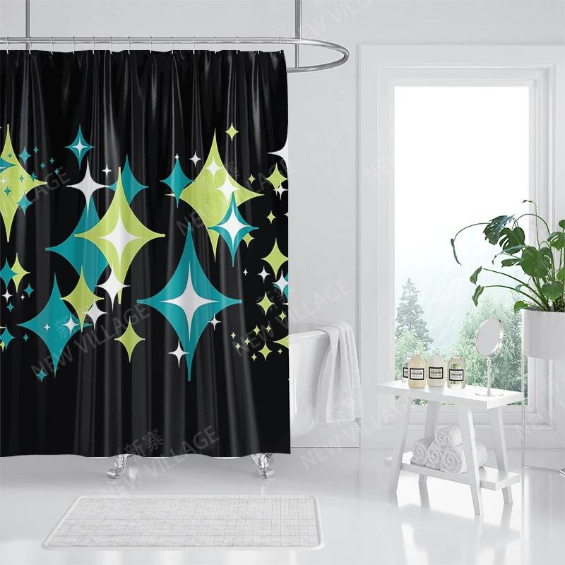 Wodoodporne zasłony prysznicowe z tkaniny Akcesoria do zasłon łazienkowych Zasłona kąpielowa pod prysznic 180x200 240*200 dekoracja boho abstrakcyjna