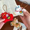Bag Pendant Plush Horse-Shaped Christmas Lanyard Hanging Ornament Festive Charm Tree Decoration with Holiday Decor