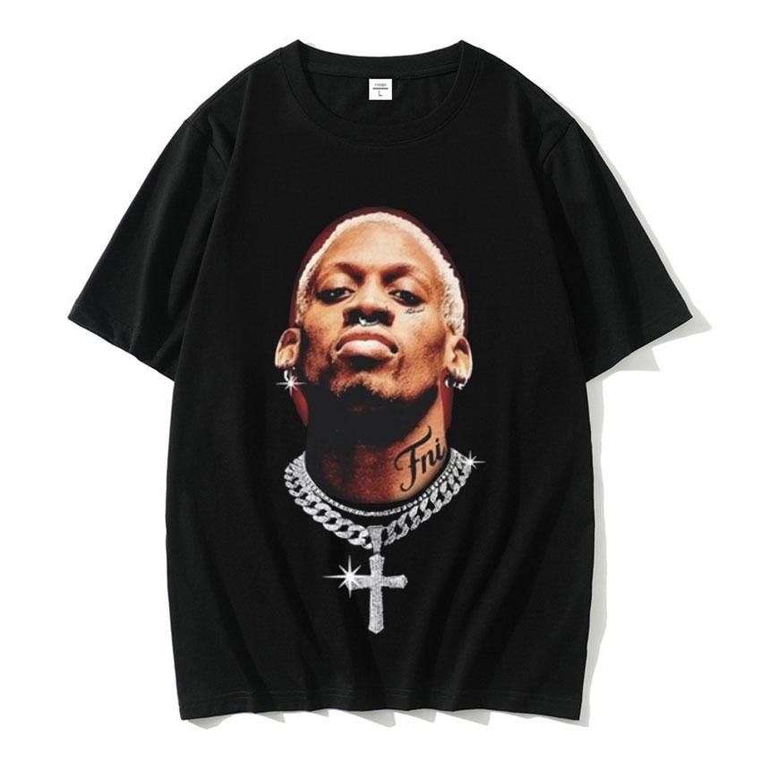 Hot Sale The Worm Dennis RodUnisex Graphic T Shirt Unisex Women Boys Basketball Short Sleeve T Shirts Male Cotton Oversized Streetwear