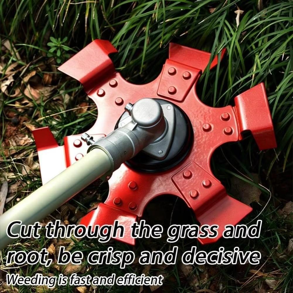 Six-Arm Star Trenching Wheel 3-in-1 Brush Cutter Head New Weeding Wheel Small Tiller Accessory