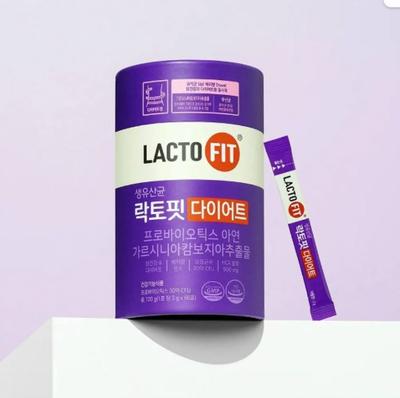 LACTO-FIT Diet 60 Sticks - Korean Probiotic Dietary Supplement (120g)