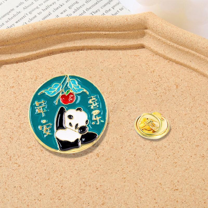 Retro Zodiac Products, Guochao Cartoon Faucet Brooch, Piercing Horse Needle, Oriental Dragon Men'S Suit Accessories Badge