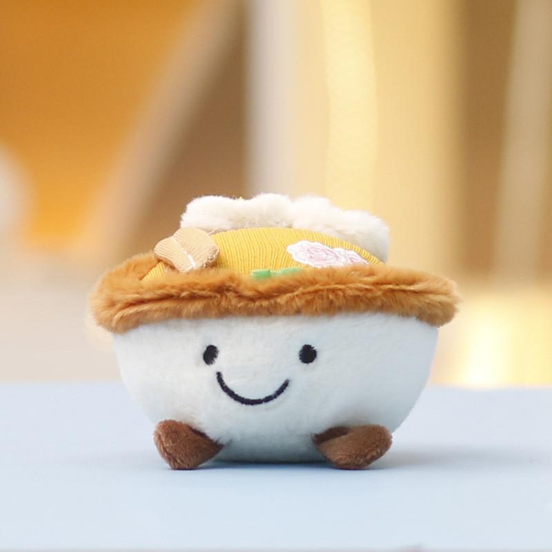 Noodle Egg Cartoon Plush Keychain Pendant With Pp Cotton For Kids And Gift Teens