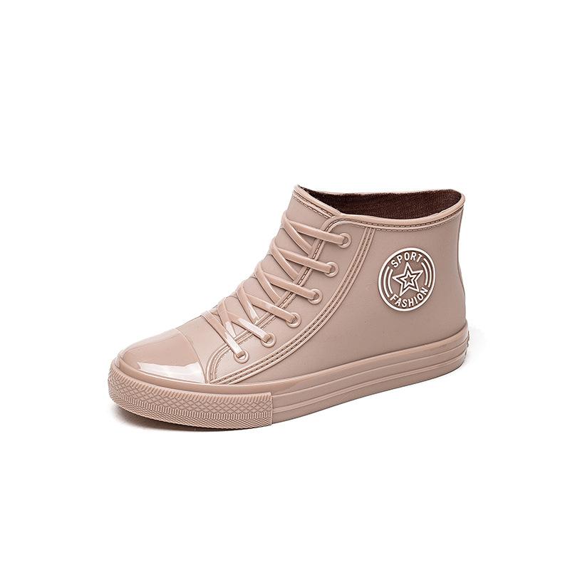 Water shoes new trend low-top casual adult, short tube outdoor work waterproof and non-slip fashion rain shoes women