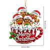 Holiday Decoration Acrylic Gingerbreads Cookie Hanging Ornament Christmas Tree