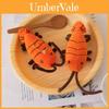 Creative Animal Plush Lobster Toy With Short Pile Fabric For Bag Accessories And Kids Play