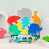 Wooden Animal Stacking Blocks Educational Toy For Baby Cognitive Development And Early Learning