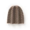 Autumn and winter new% cashmere double-layer hat pattern hollow men's and women's pullover knitted headhat