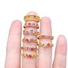 S925 Sterling Silver Adjustable Tourmaline Stackable Ring - Versatile & Fashionable Finger Ring.