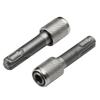 2Pcs Hammers Sleeve Power Drill Socket Adapter Bit Hexagonal Drill Nut Driver Shank 1/4inch Connecting Rod Head Extension