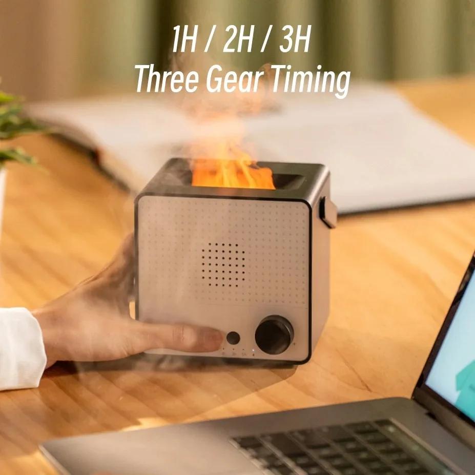 Wireless Colorful Flame Bluetooth Aromatherapy Diffuser – Smart Perfume Dispenser & Humidifier for Home & Bedroom and car