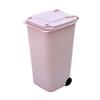Mini Desktop Trash Can Wheelie Plastic Waste Bins Storage Bin Desktop Organizer Pen Pencil Cup Creative Garbage Storage Box