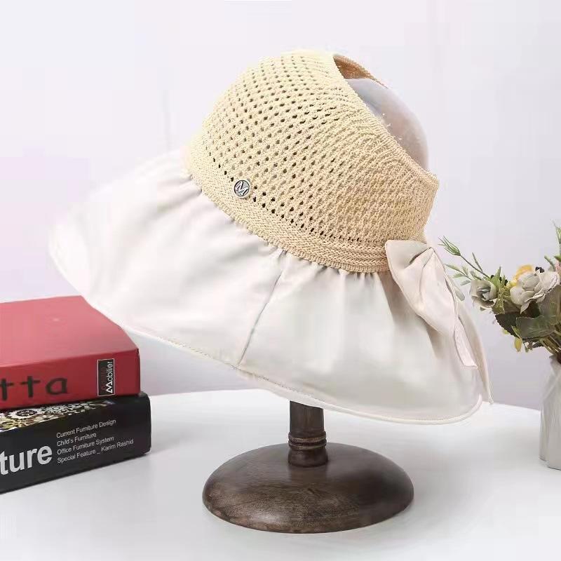 Fisherman's Hat Children's Spring and Autumn Outdoor Big Eaves Sunscreen Hat Versatile Double-sided Solid Color Foldable Sun Hat