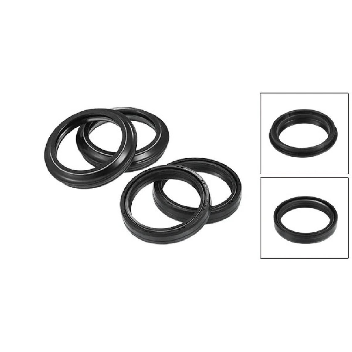 Motoforti 1 Set 49mmx60mmx11mm Motorcycle Front Fork Shock Oil Seal and Dust Seal for KAWASAKI KLX400 03-04