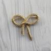 Versatile Twisted Bowknot Collar Pin Charm Fashionable Brooch Ornament Trendy Party Dress Decoration for Women and Girls