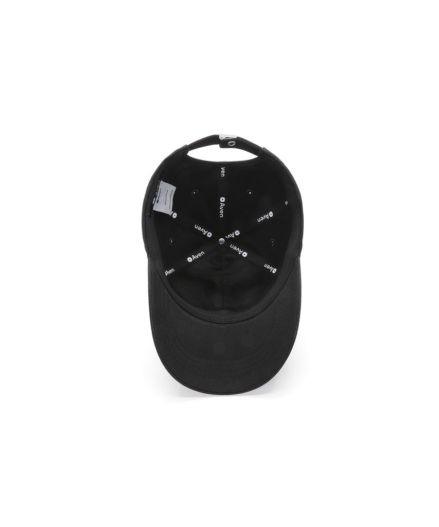 AVEN Cursive Embroidered Ball Cap Black