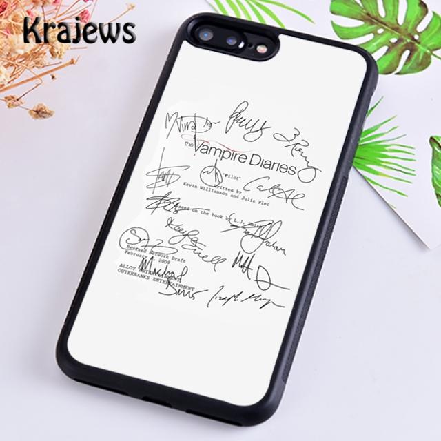 Krajews The Originals Vampire Diaries Soft Phone Case For iPhone 16 15 SE2020 14 6 7 8 plus 11 12 13 pro max coque Fundas