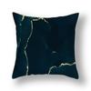 45x45cm Nordic Ins Abstract Gold Blue Marble Print Cushion Cover Sofa Office Seat Lumbar Pillow Cover Home Decoration