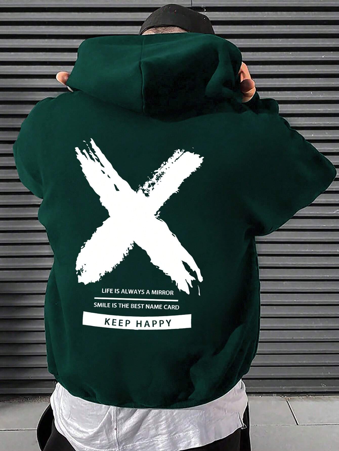 

Чоловіча толстовка із зав язками і кишенею із зображенням кенгуру XL