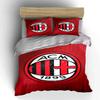 Motivo logo AC Milan. Set lenzuola Set copripiumino Copripiumini Federe(1*Copripiumino 2*Federe senza imbottitura piumone)